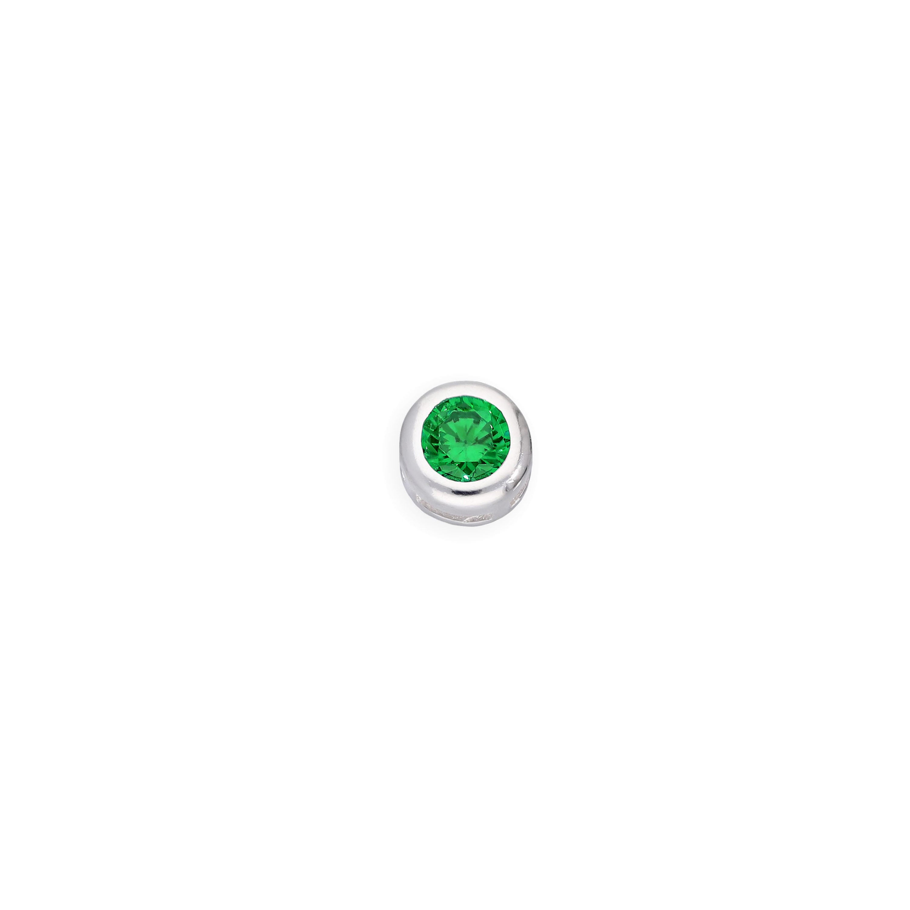 Sterling Silver & CZ Crystal Floating Birthstone Charms