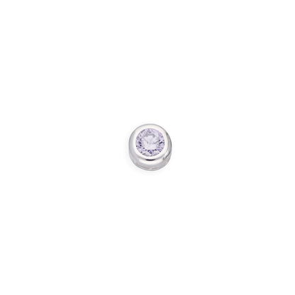 Sterling Silver & CZ Crystal Floating Birthstone Charms