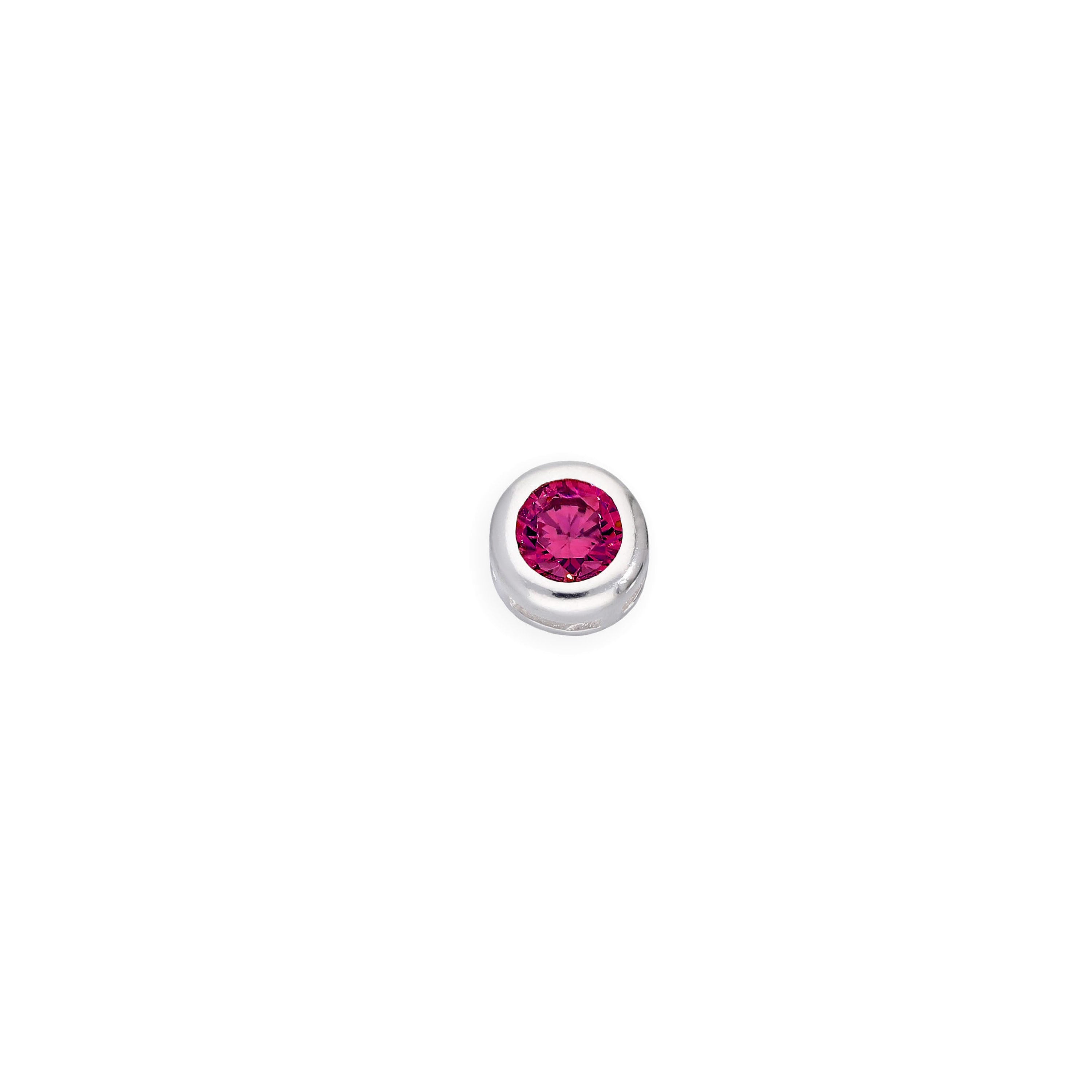 Sterling Silver & CZ Crystal Floating Birthstone Charms