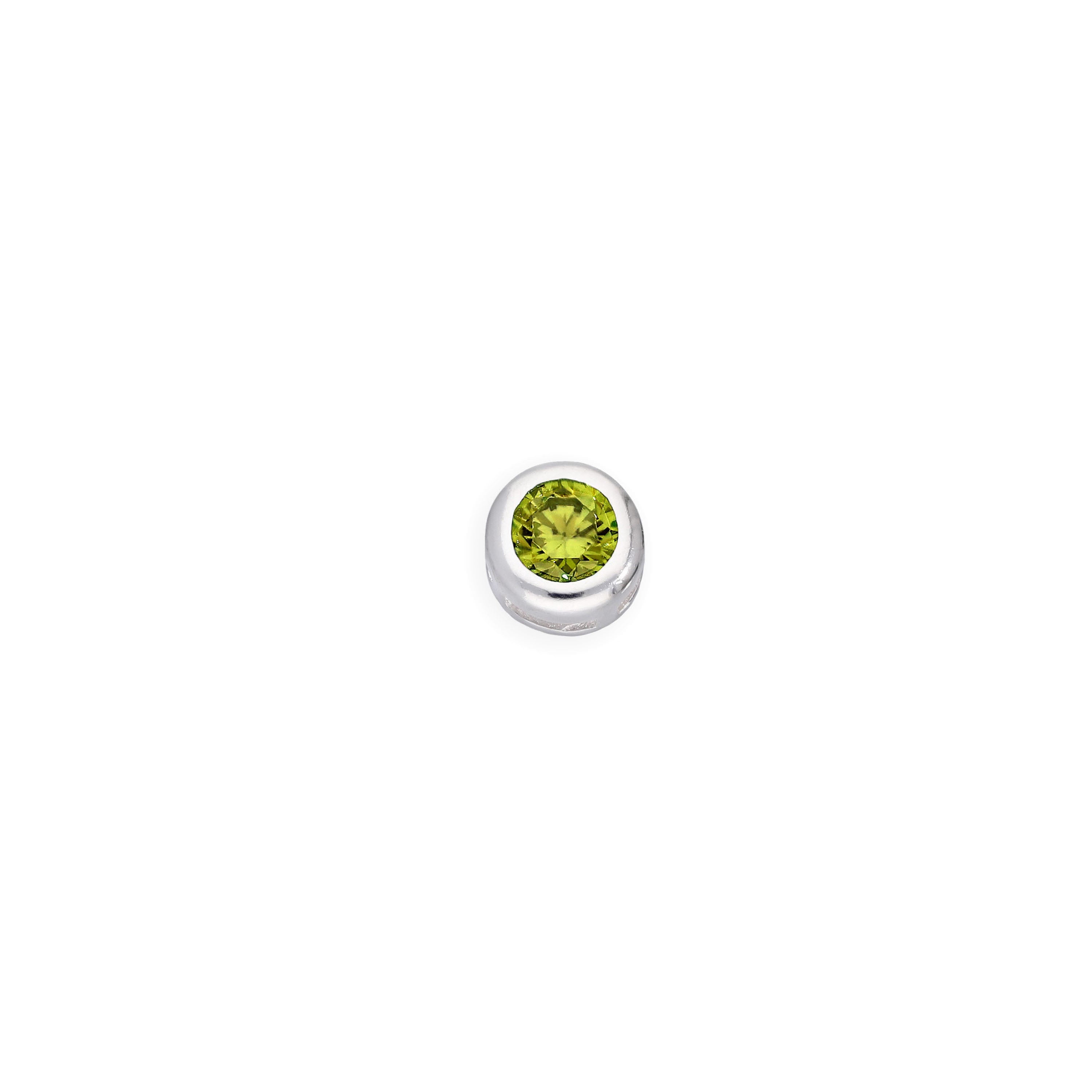 Sterling Silver & CZ Crystal Floating Birthstone Charms