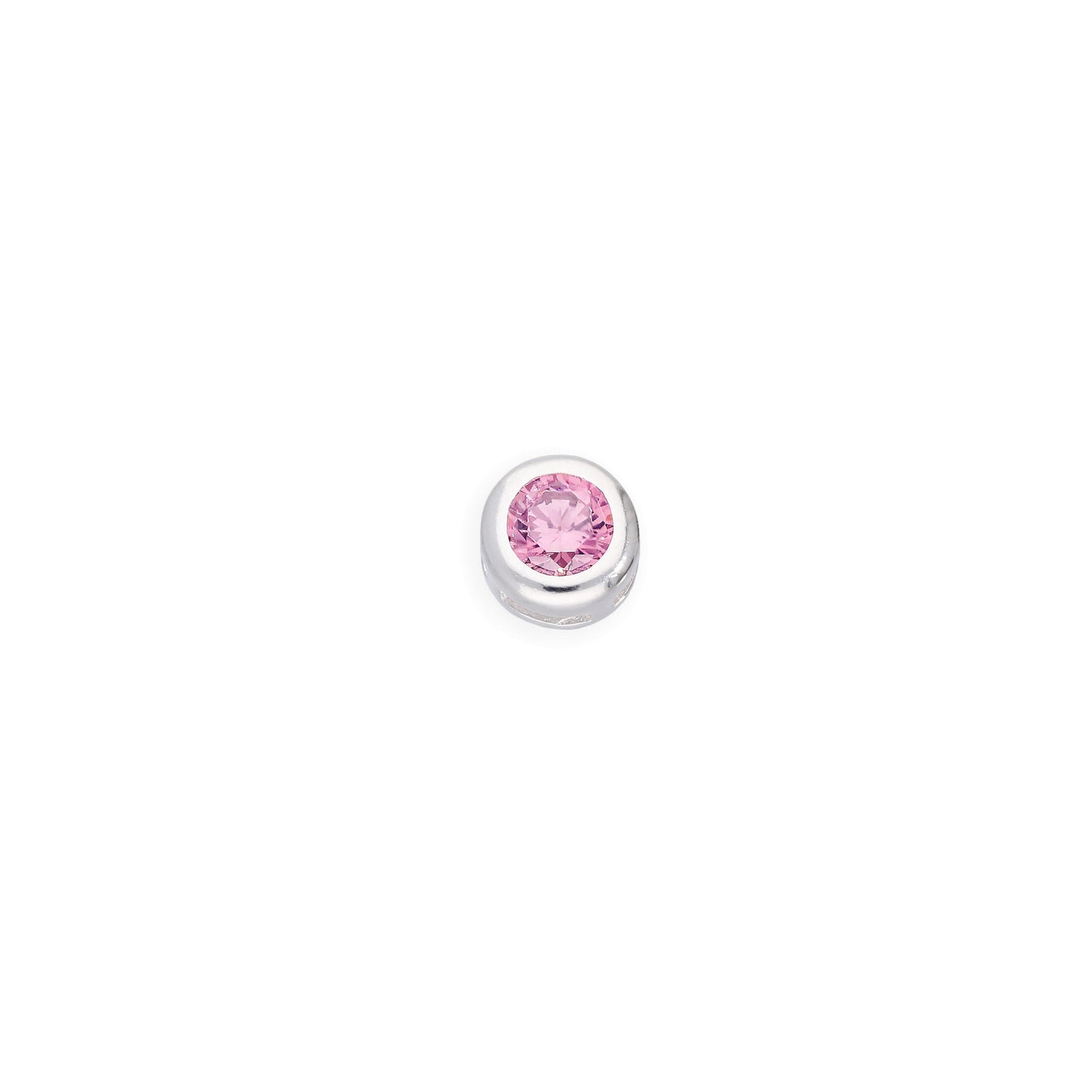Sterling Silver & CZ Crystal Floating Birthstone Charms