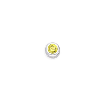 Sterling Silver & CZ Crystal Floating Birthstone Charms