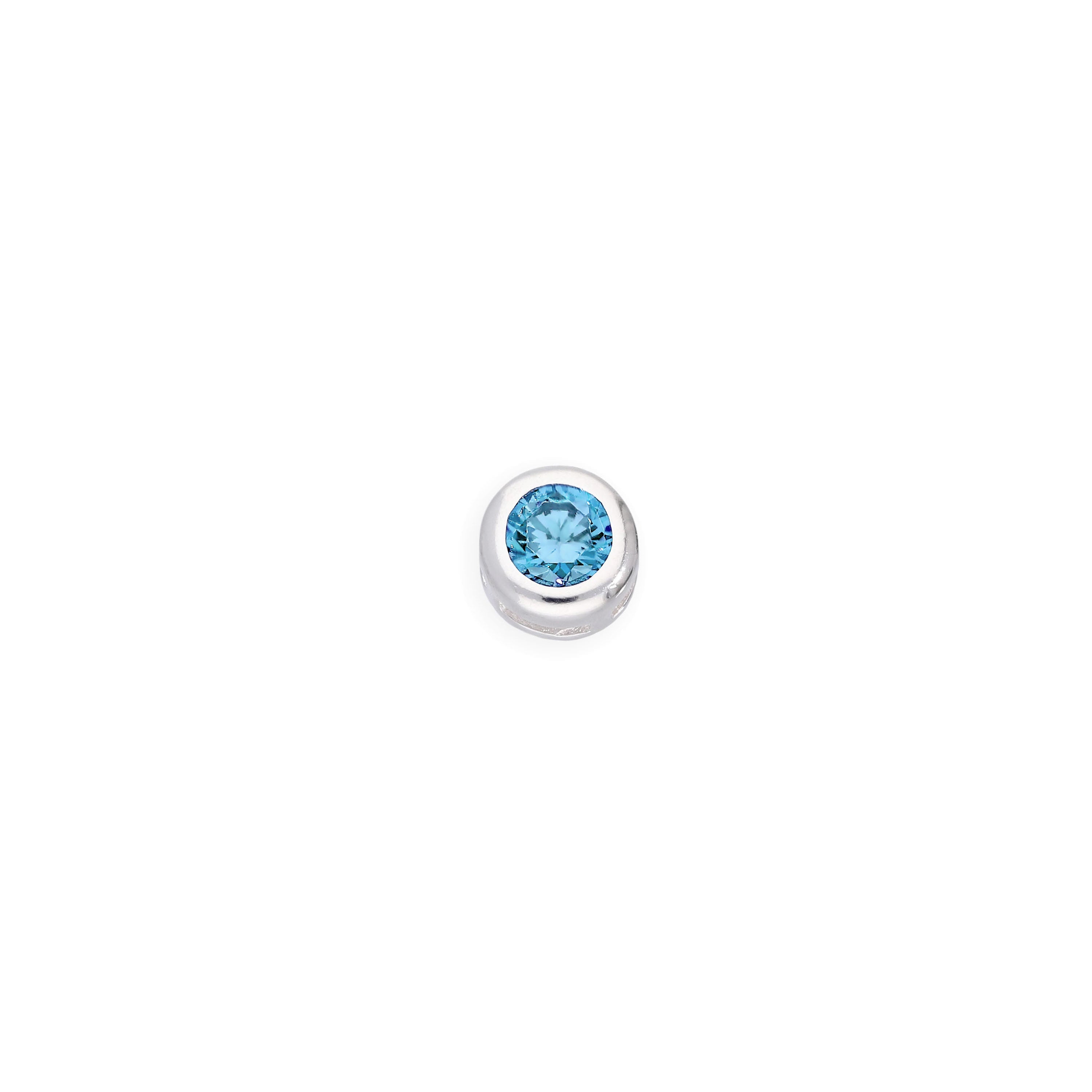 Sterling Silver & CZ Crystal Floating Birthstone Charms