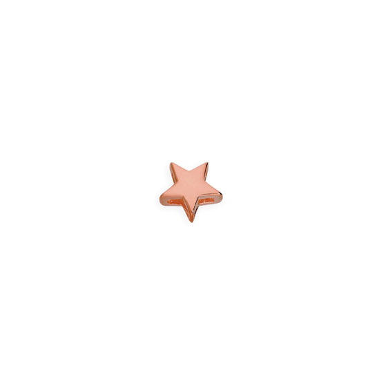 Small Rose Gold Plated Sterling Silver Floating Star Charm