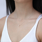 Sterling Silver Adjustable Choker to 18 Inch Pearl Necklace