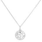 Sterling Silver & Genuine Diamond Tree of Life Necklace