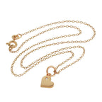 Rose Gold Plated Sterling Silver & Genuine Diamond Heart Necklace