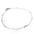 Sterling Silver Beaded Diamond Cut Star Bracelet