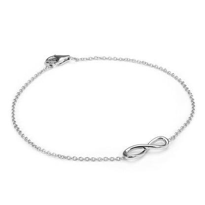 Sterling Silver Infinity Belcher Bracelet with Clasp