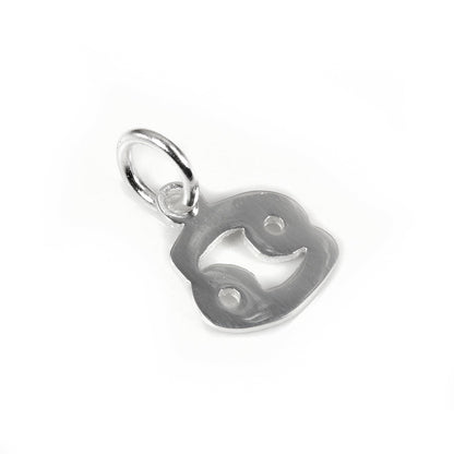 Small Sterling Silver 2D Signs of the Zodiac Symbol Charms