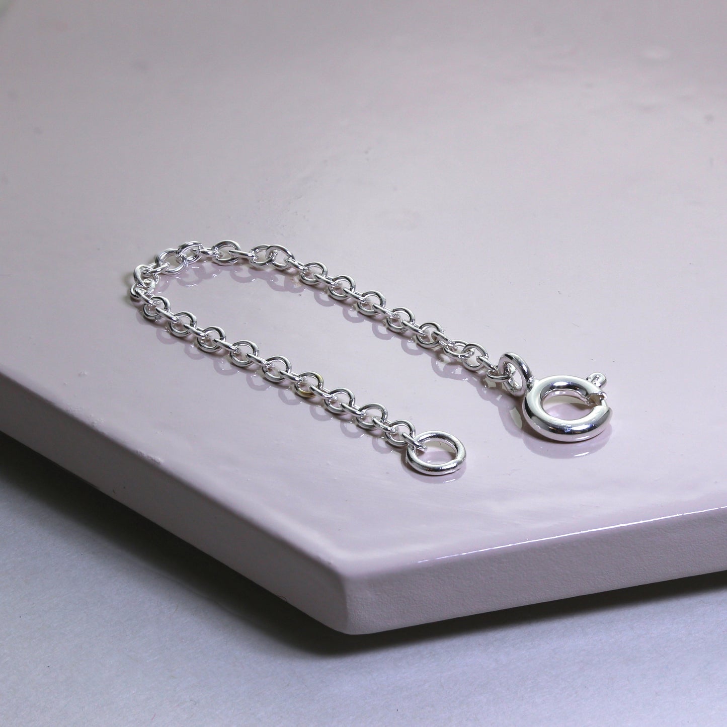 Sterling Silver Trace Chain Extender 2 - 4 Inches