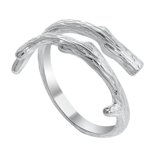 Sterling Silver Detailed Tree Branch Adjustable Midi Toe Ring