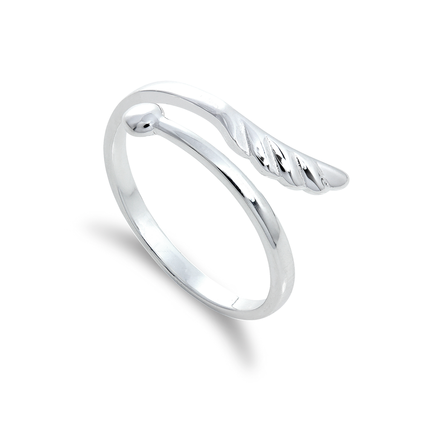 Sterling Silver Heart & Arrow Adjustable Midi Ring