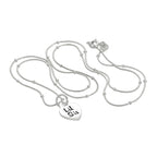 Sterling Silver Little Sister Heart Pendant Necklace 16 - 24 Inches