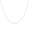 Rose Gold Plated Sterling Silver Fine Diamond Cut Curb Chain 14 - 32 Inches