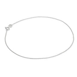 Sterling Silver 1mm Bead Chain Anklet