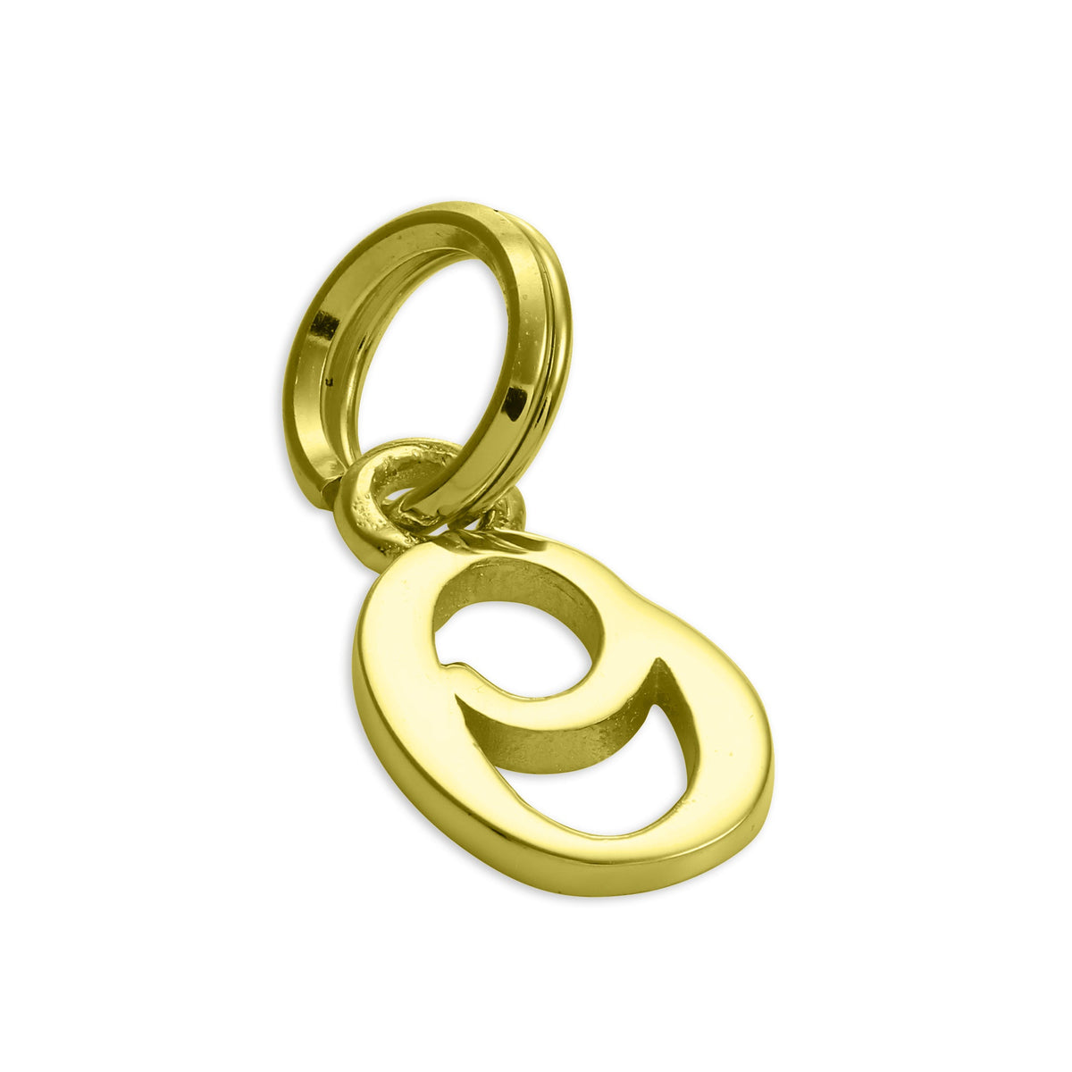 Gold Plated Sterling Silver Script Letter Charm A- Z