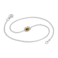 Sterling Silver Daisy Anklet