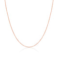 Rose Gold Plated Sterling Silver Trace Chain 16 - 28 Inches