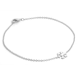 Sterling Silver 7 Inch Snowflake Bracelet