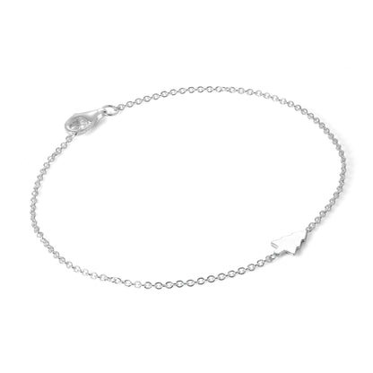 Fine Sterling Silver Christmas Tree Bracelet