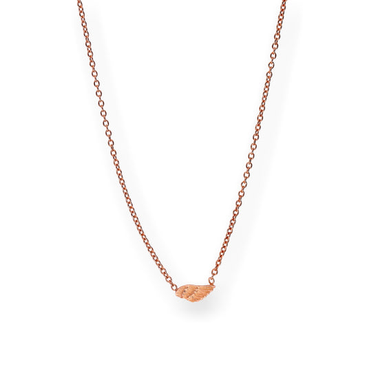 Rose Gold Plated Sterling Silver Wing Necklace