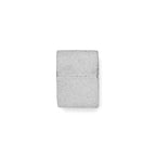 9ct Rhodium Plated White Gold Frosted Cube Bead Charm