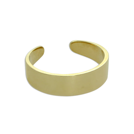 9ct Gold Thick Band Toe Ring - jewellerybox