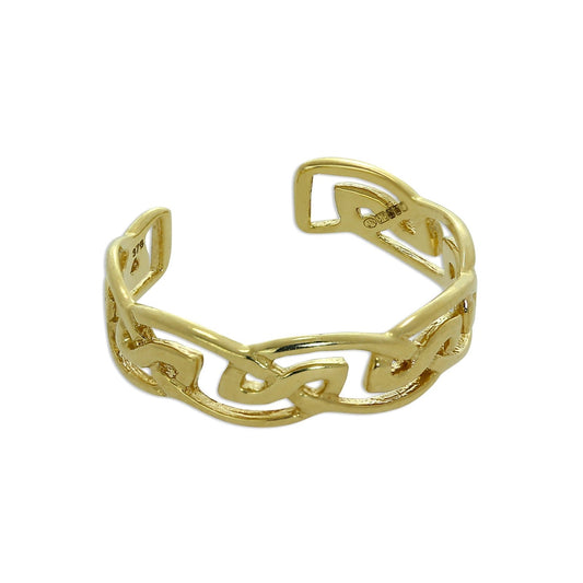 9ct Gold Celtic Knot Toe Ring - jewellerybox