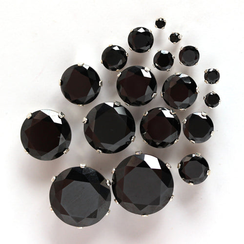 Sterling Silver Round CZ Stud Earrings