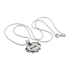 Sterling Silver Bride Heart Pendant Necklace 14 - 22 Inches