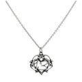 Sterling Silver Filigree Open Heart 13th Birthday Pendant Necklace 16 - 24 Inches