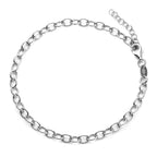 Sterling Silver Rolo Charm Bracelet