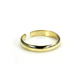 9ct Gold Adjustable Plain 2.5mm Domed Toe Ring