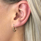 9ct Gold Geometric Hoop Earrings Set