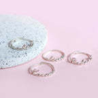 Personalised Sterling Silver Name Adjustable Ring