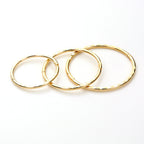 9ct Yellow Gold Diamond Cut Hinged Hoop Earrings