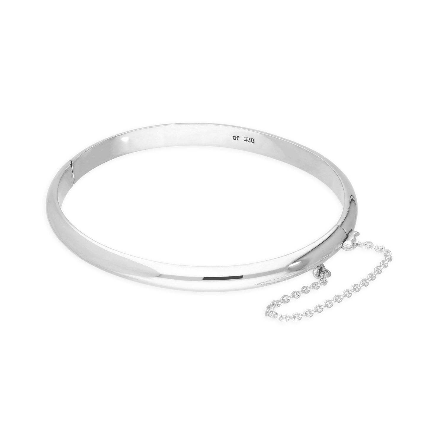 Sterling Silver 51mm Child Hinged Bangle