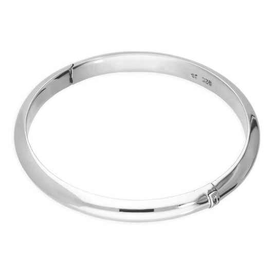 Sterling Silver 38mm Baby Hinged Bangle