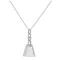 Sterling Silver Opening Perfume Bottle Pendant Necklace 16 - 24 Inches