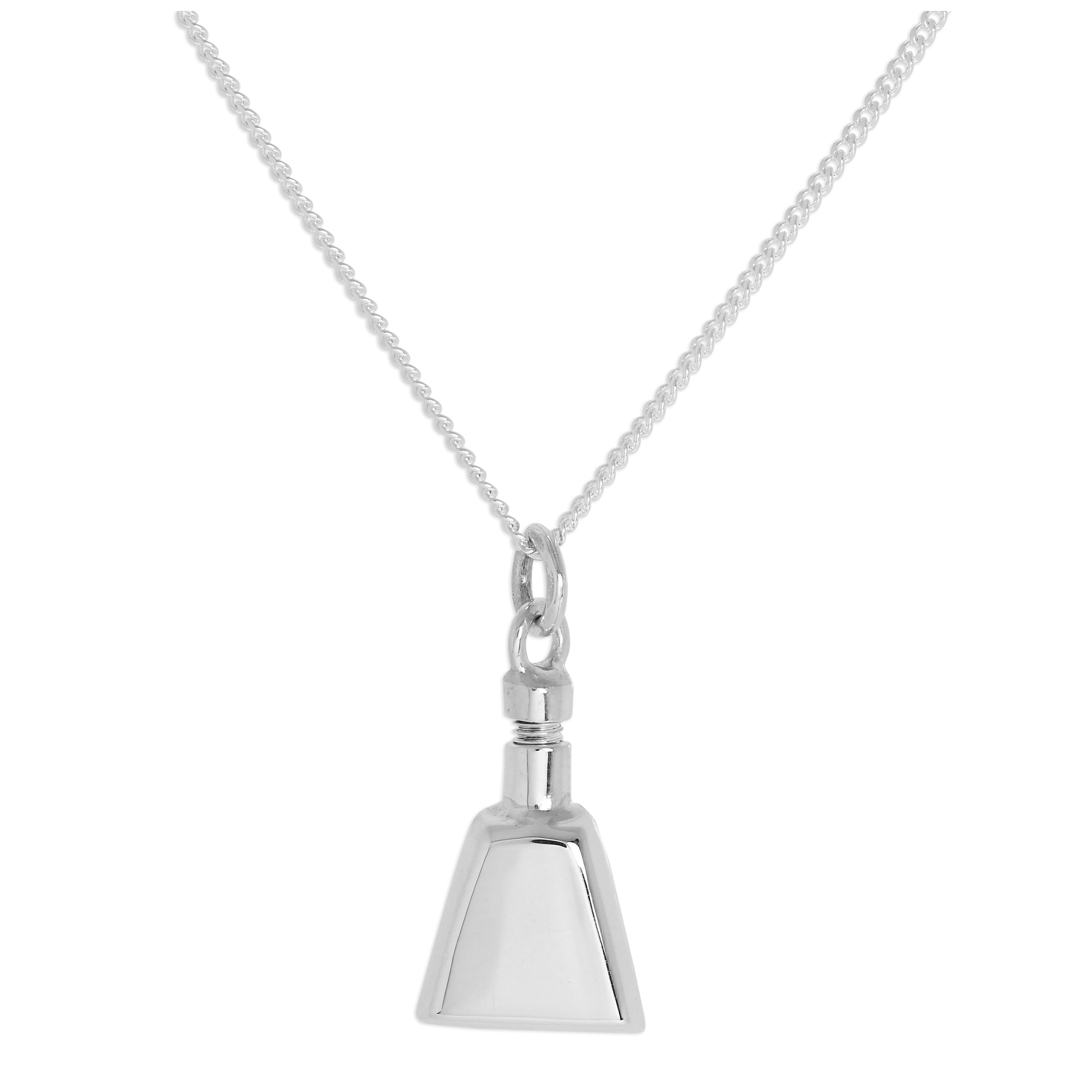 Sterling Silver Opening Perfume Bottle Pendant Necklace 16 - 24 Inches