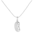Sterling Silver Bean Pendant Necklace 16 - 24 Inches