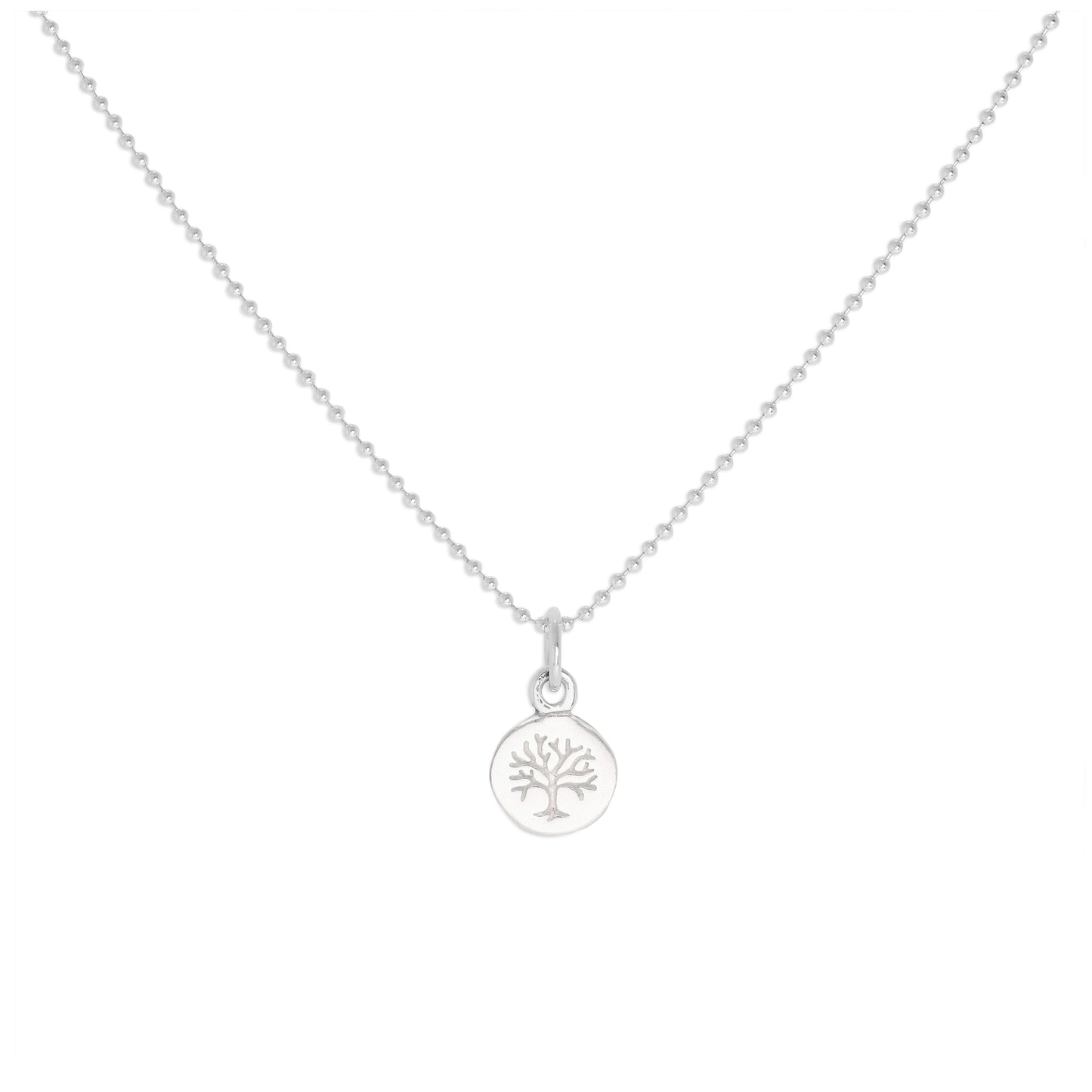 Tiny Sterling Silver Tree of Life Pendant Necklace 14 - 22 Inches