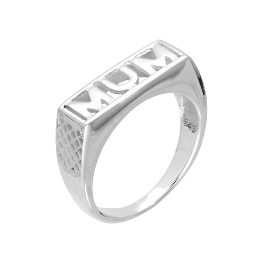 Sterling Silver Mum Ring Sizes I - W