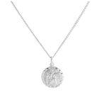 Sterling Silver Diamond Cut Round St Christopher Necklace 16 - 24 Inches