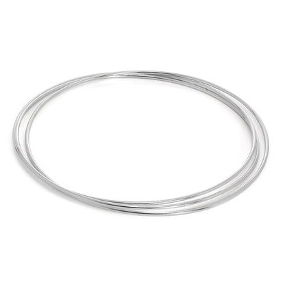 Sterling Silver Maidens Triple Russian Bangle