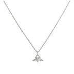 Sterling Silver Winged Heart Pendant Necklace 16 - 20 Inches