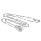 Sterling Silver Knot Necklace on 18 Inch Singapore Chain