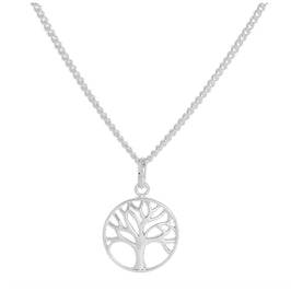Sterling Silver Tree of Life Necklace 16 - 24 Inches