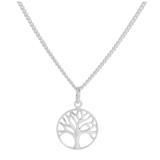 Sterling Silver Tree of Life Necklace 16 - 24 Inches